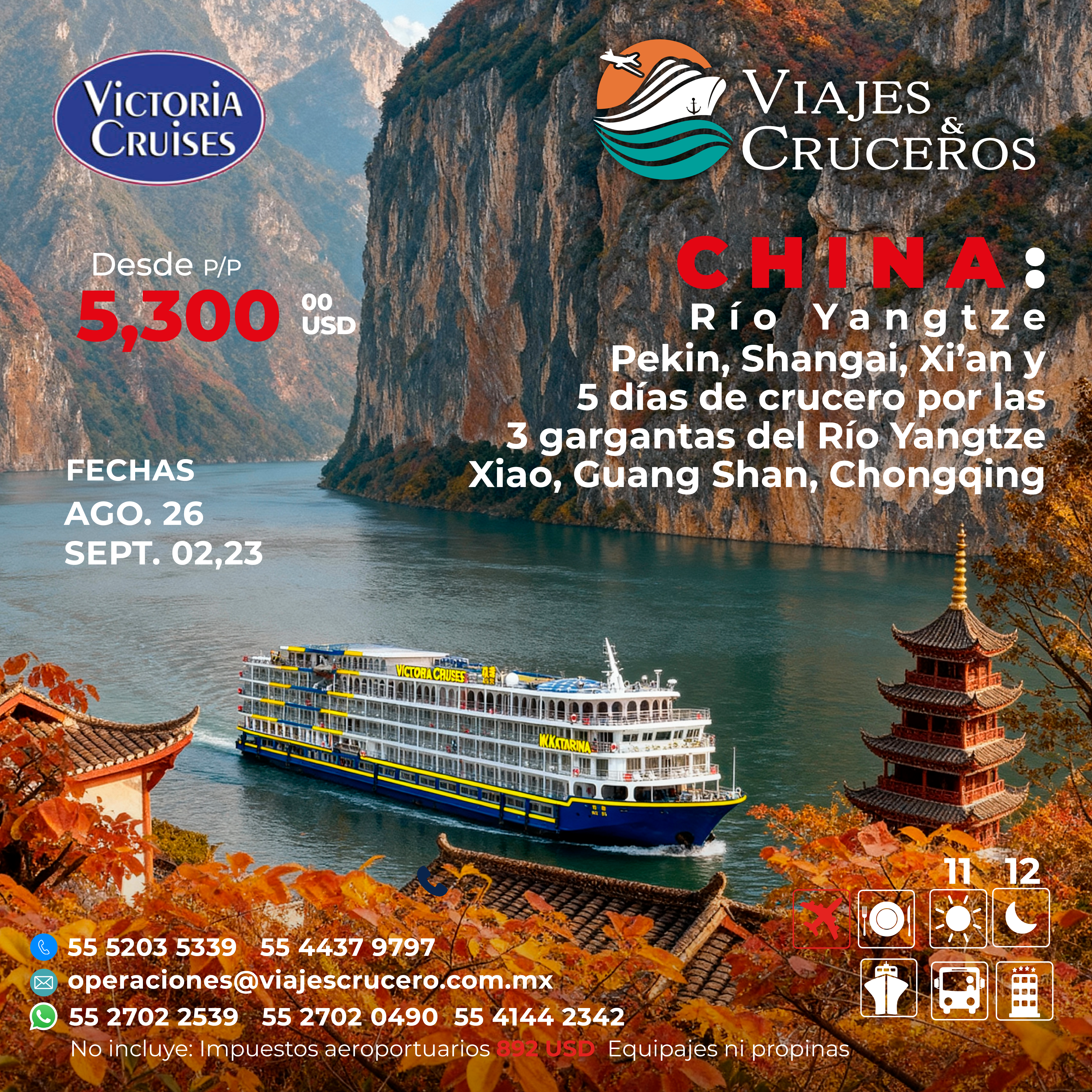 CHINA POR TIERRA Y RIO